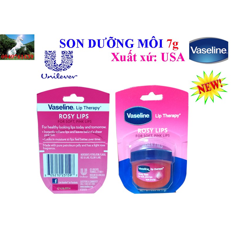 COMBO 2 Hũ Dưỡng Môi VASELINE 7g