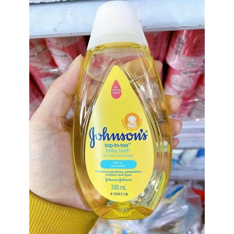 Sữa tắm/Dầu gội Johnson Baby 200ml