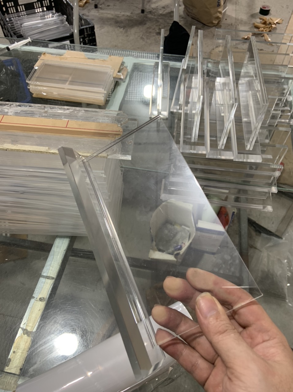 Biển tên chức danh để bàn mica 12x24