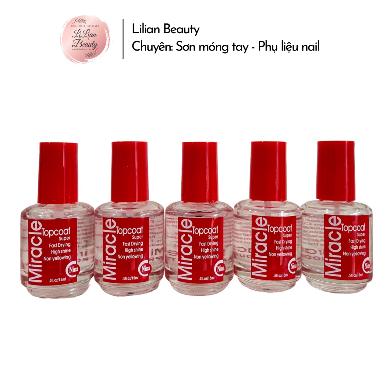 SƠN BÓNG MIRACLE ĐỎ 15ML - LOẠI 1