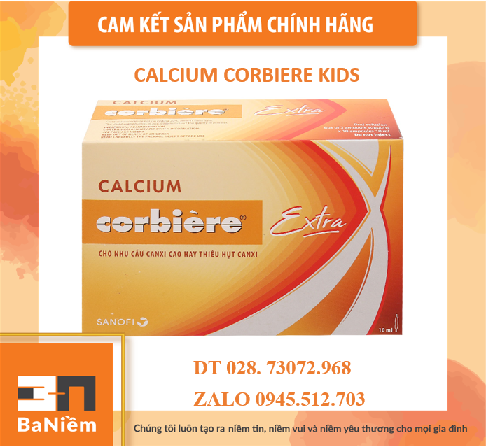 CALCIUM CORBIE EXTRA DÀNH CHO NGƯỜI LỚN VÀ EM BÉ