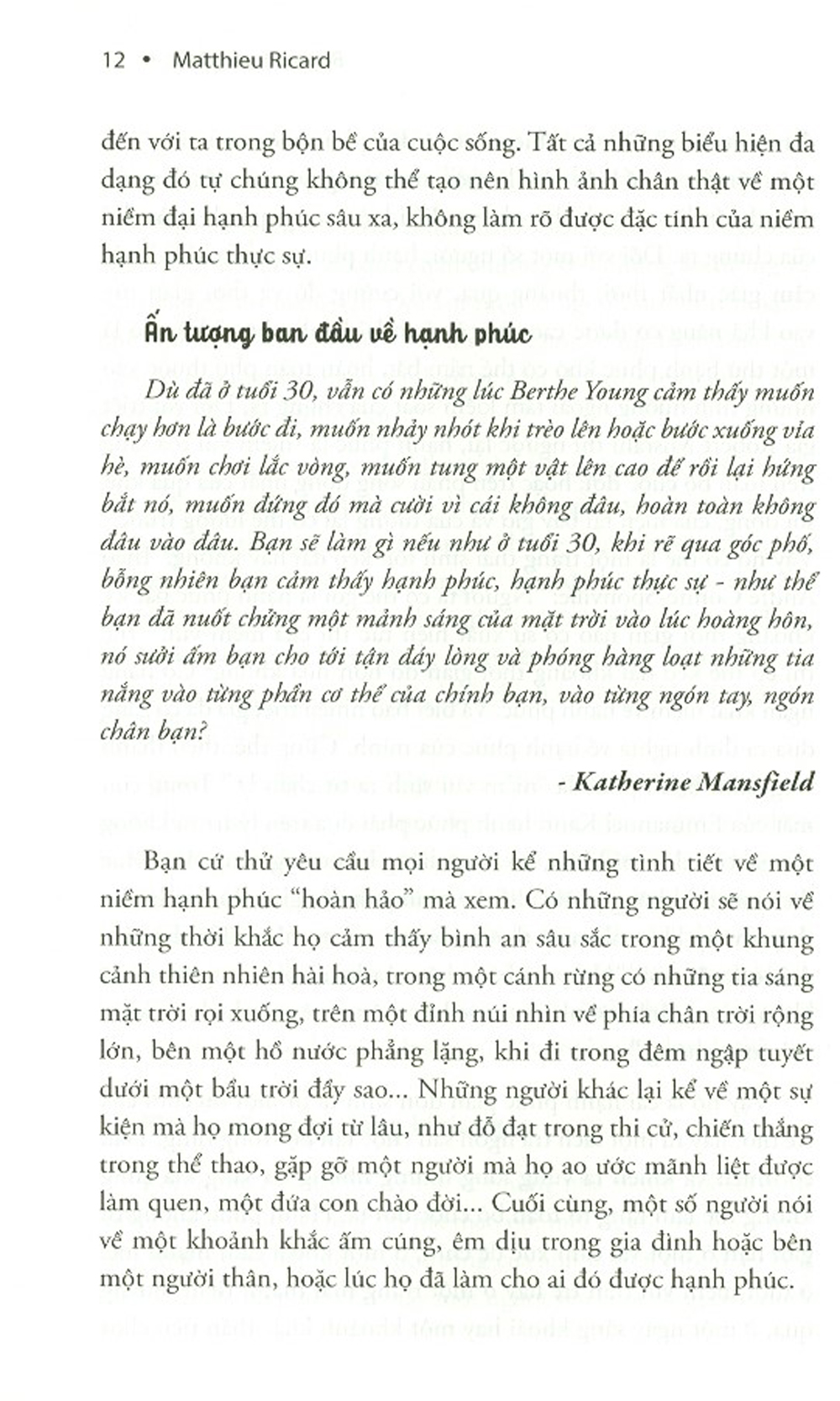 Bàn Về Hạnh Phúc