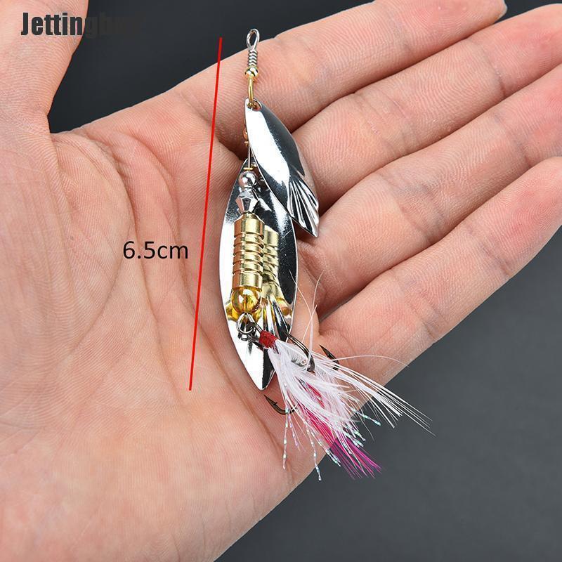 Jettingbuy 7g Fishing Lure Spoon Bait Ideal For Bass Trout Perch Pike Rotating Fishing
