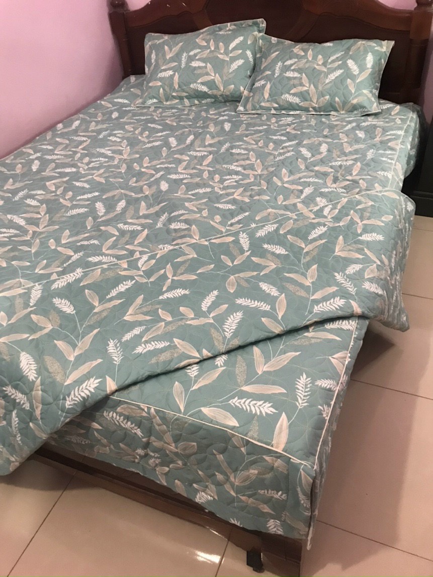 Trọn bộ ga phủ trần bông 5 món cotton poly siêu hót