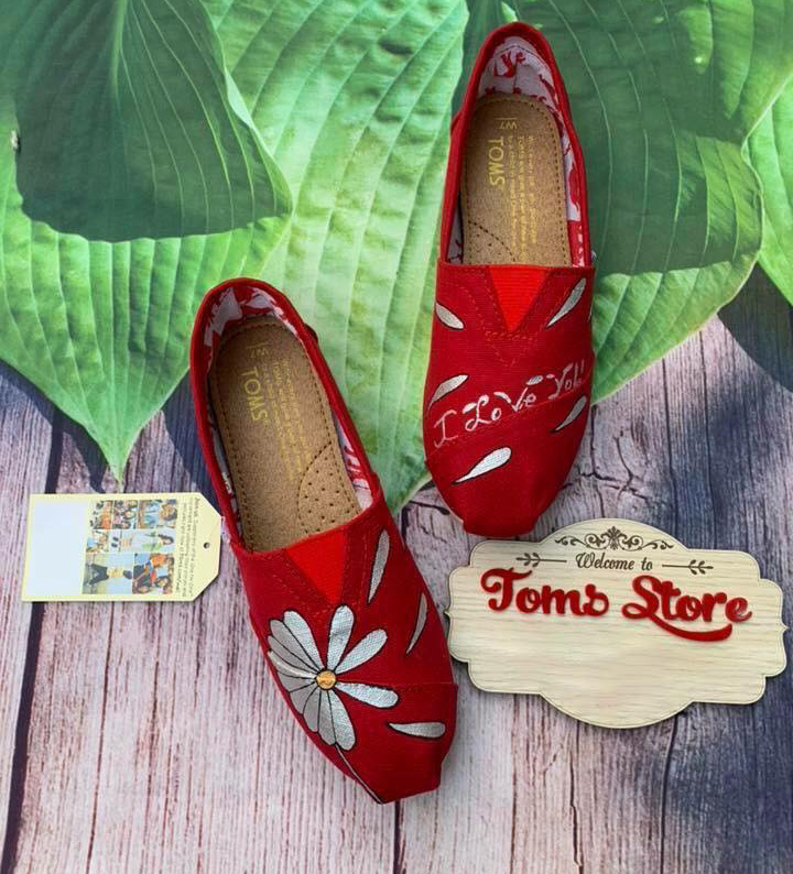 [HCM]Giày toms bông hoa 2020. Flowers(Đế cao su đúc)