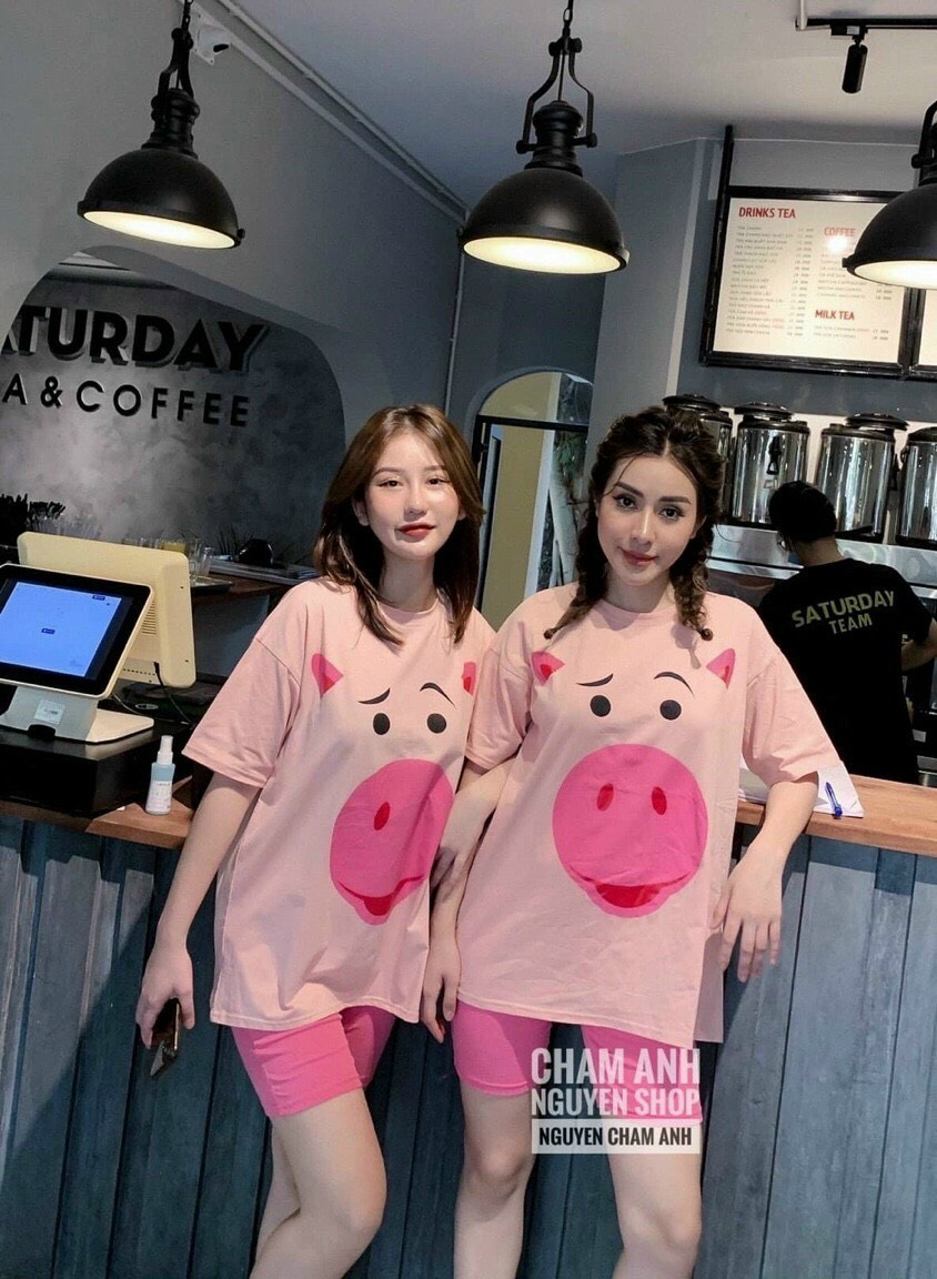 SET QUẦN LEGGING NGỐ + TSHIRT ĐẠI BÀNG
