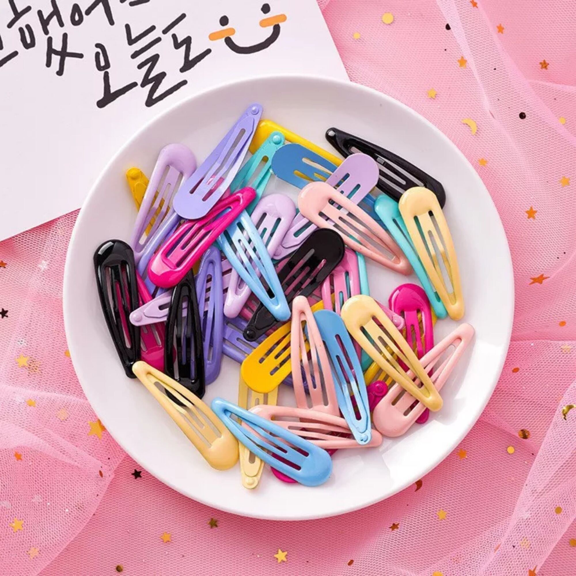 set 3 kẹp tóc mái bật phong cách hàn quốc
