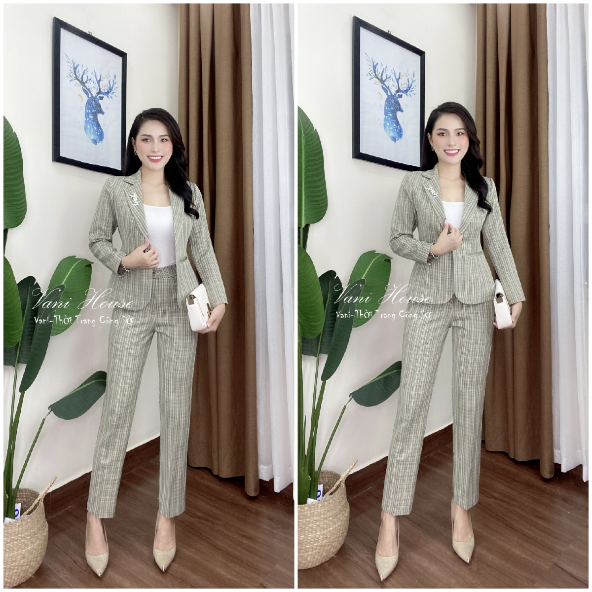 Set nguyên bộ áo Vest quần dài