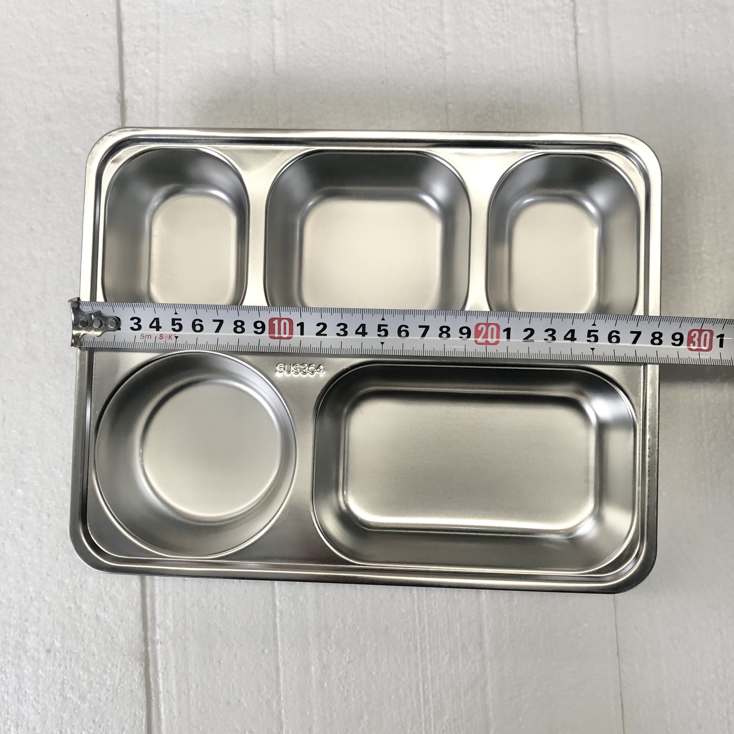 khay cơm 5 ngăn inox 304