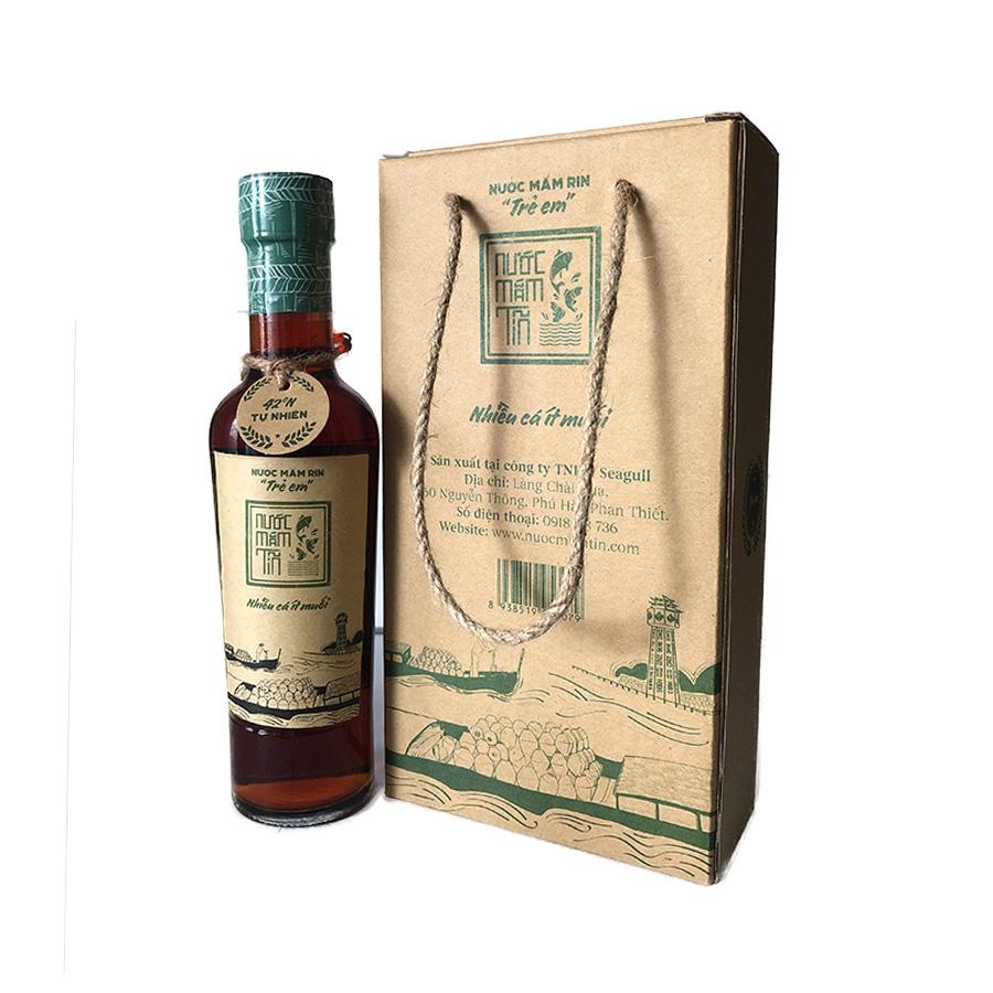 Nước mắm Tĩn Phan Thiết trẻ em 42 độ đạm xách 2 chai 250ml