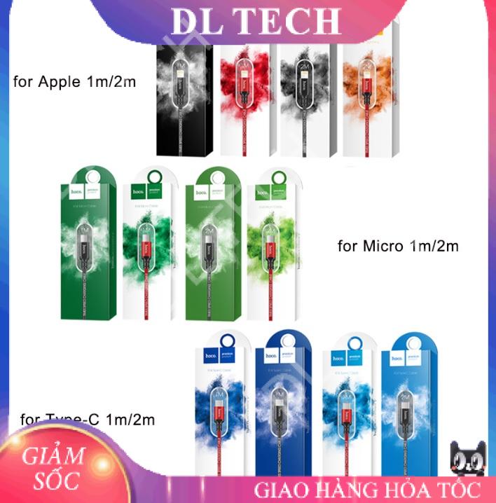 Cáp Sạc Hoco X142m dài 2m Lightning iPhone – Type C – Micro USB DL TECH