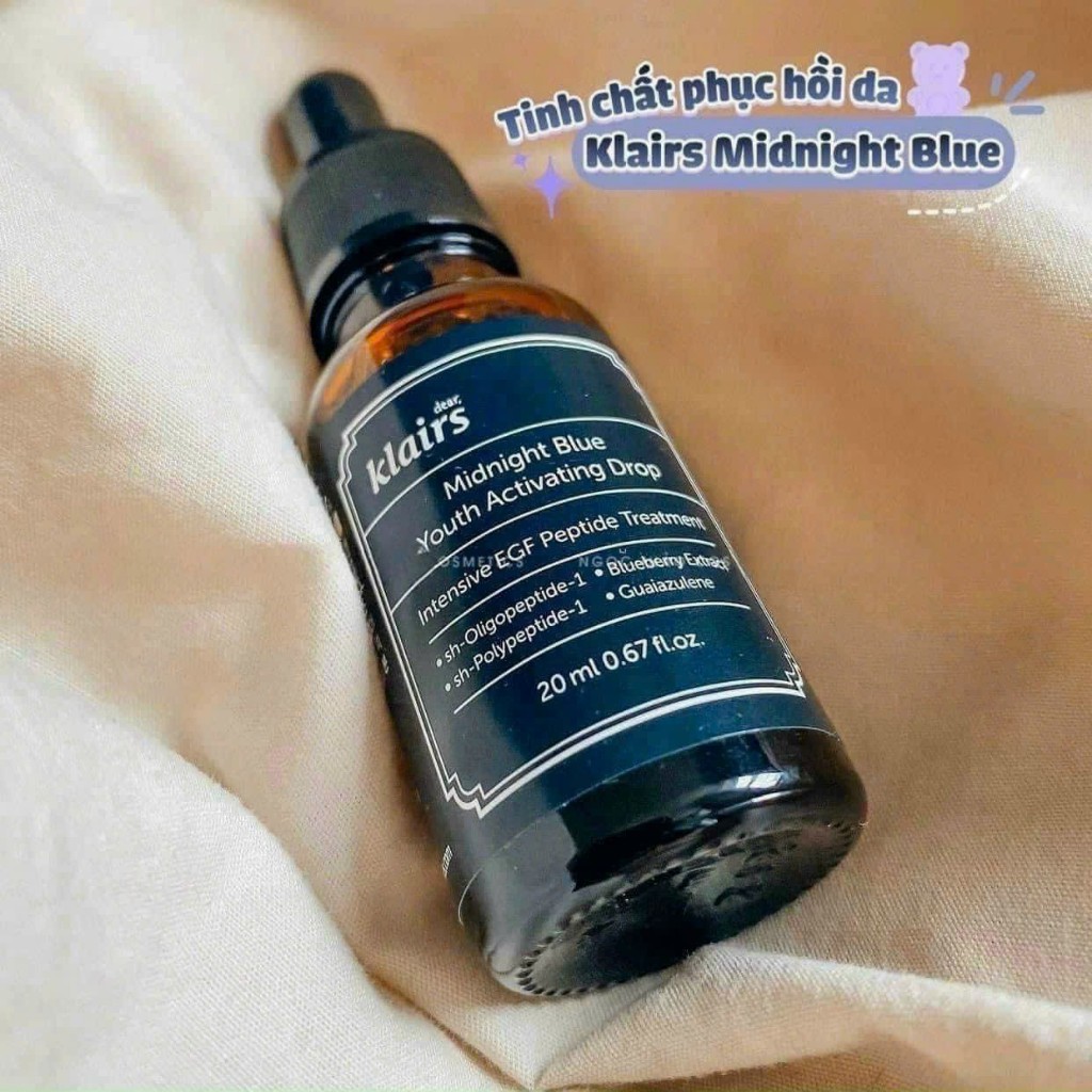 Tinh Chất Làm Dịu, Phục Hồi Da Klairs Midnight Blue Youth Activating Drop 20ml