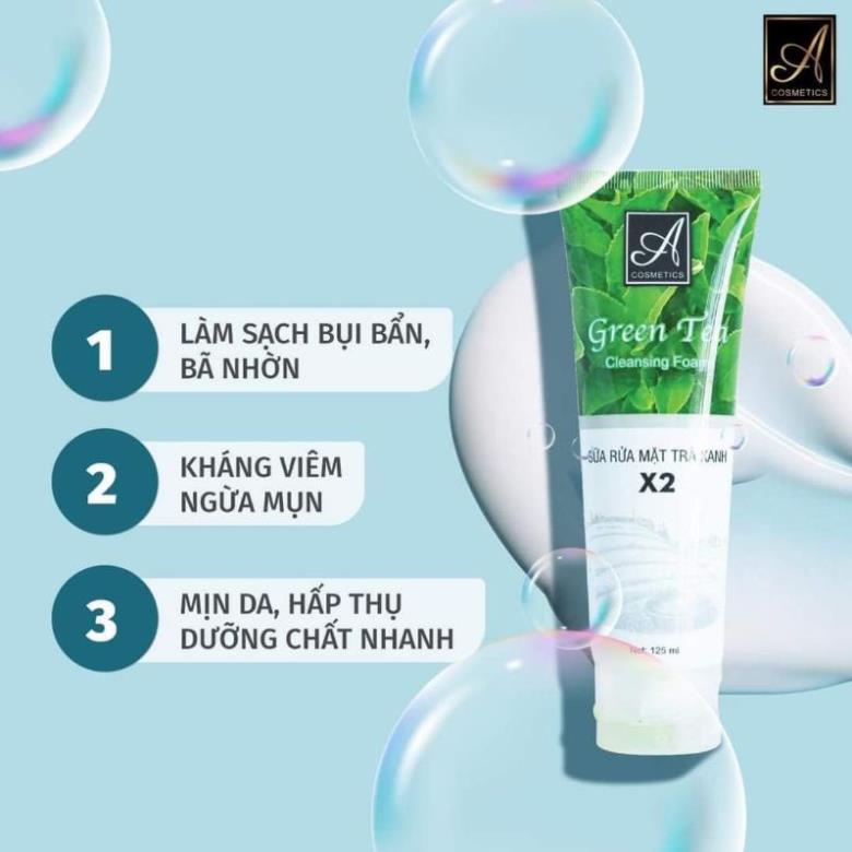 Sữa Rửa Mặt Trà Xanh Acosmetics Chính Hãng