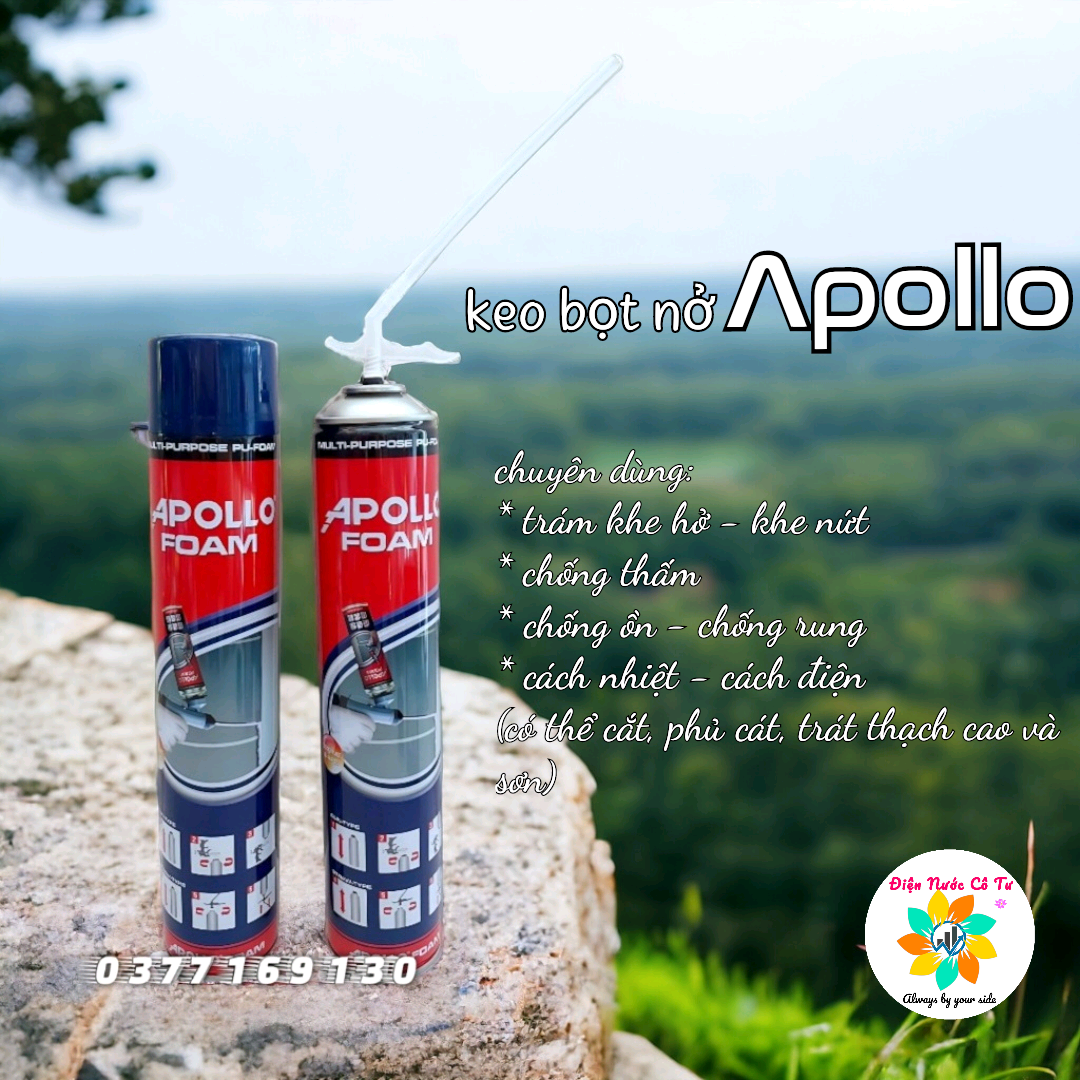 Keo bọt nở apollo foam bọt tuyết foam xốp chống thấm