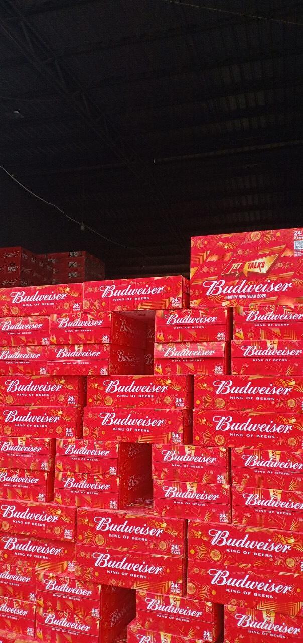 Thùng bia Budweiser Xuân 24 lon
