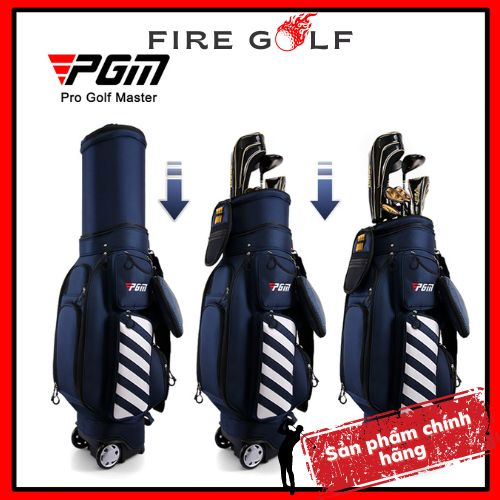 Túi đựng gậy golf PGM CHÍNH HÃNG QB041 có bánh xe đi máy bay chắc chắn dễ di chuyển