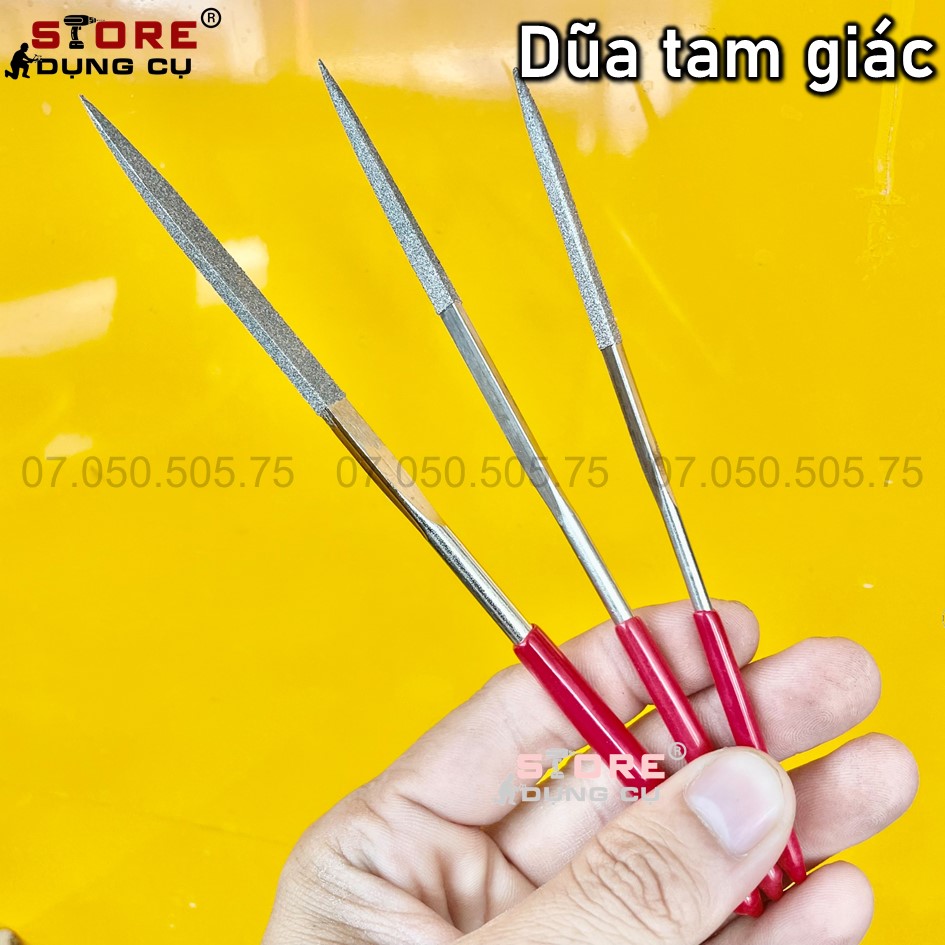 1 cây dũa mài hợp kim, mài dũa kim loại, dũa mài sắt cao cấp các loại, dũa mài HUGONG cán bọc nhựa cao su, Phụ kiện hao mòn