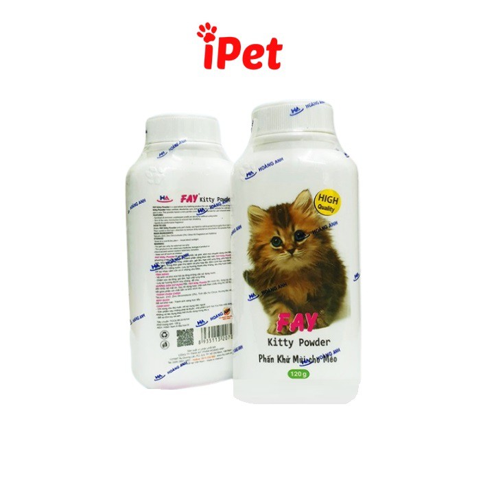 Phấn Thơm Tắm Khô Khử Mùi Cho Mèo Fay Kitty Powder 120g - iPet Shop