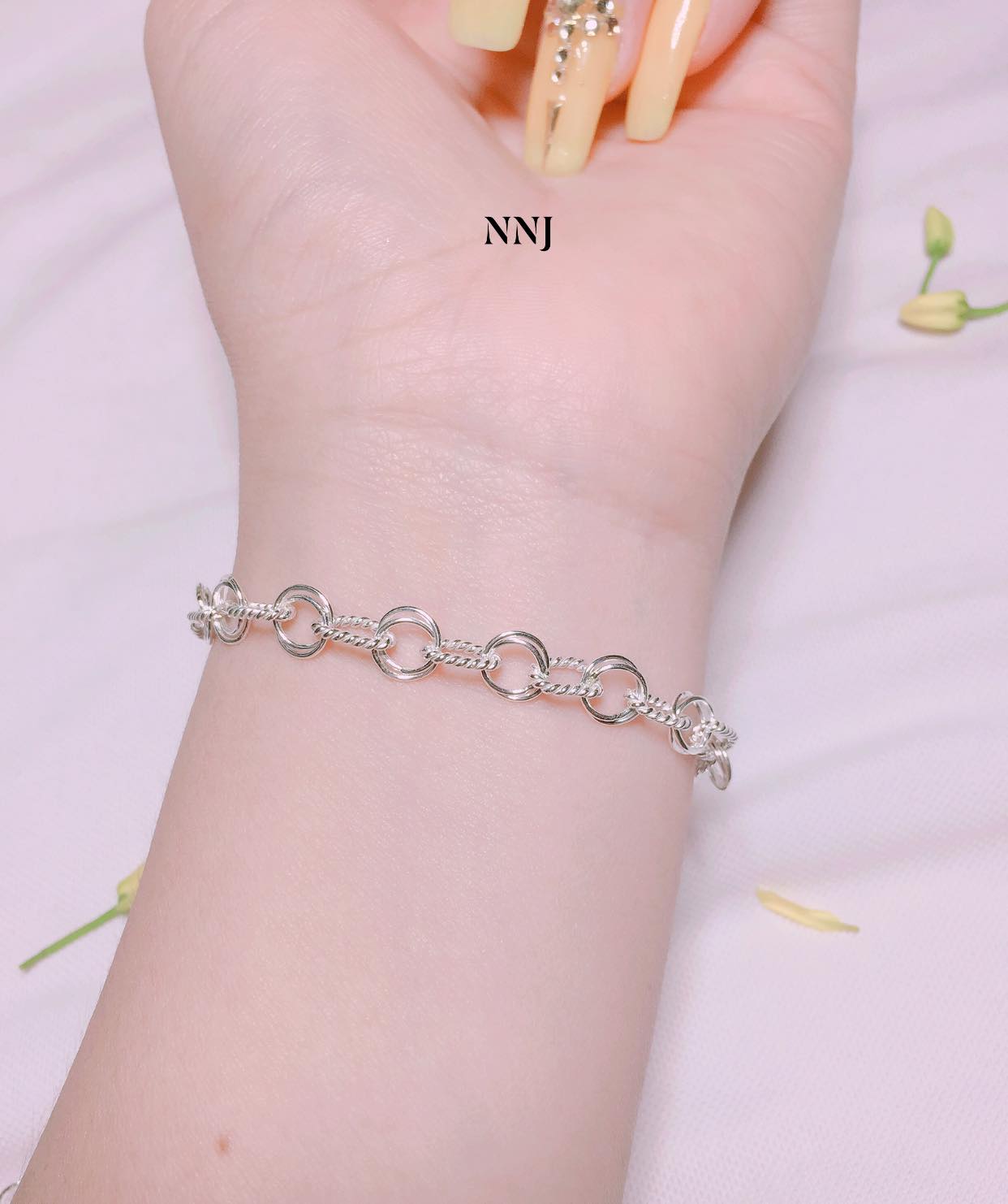 Lắc tay nữ bạc ta MS12a