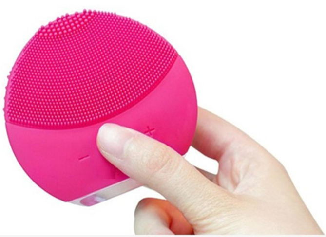 MÁY RỬA MẶT CHĂM SÓC DA MINI USB (Có hộp nhiều màu) [ Máy rửa mặt silicon # Máy rửa mặt dùng Pin ]