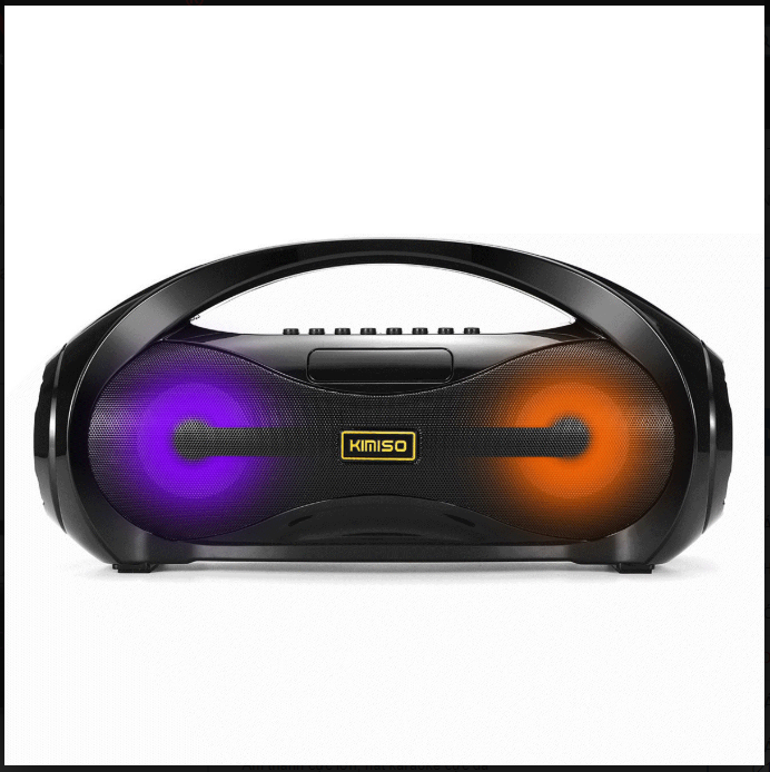 Loa bluetooth karaoke xách tay kimiso s2 - loa bluetooth mini di động âm bass cực hay đèn led sống động