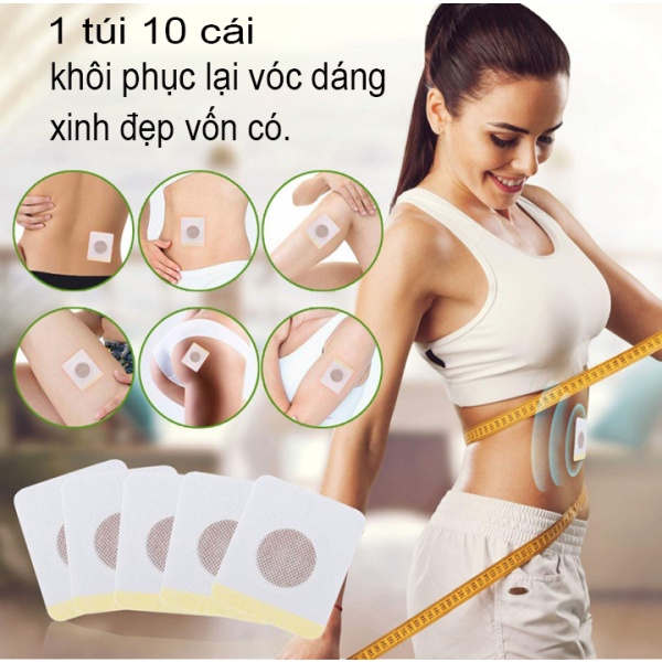 Miếng dán rốn,Miếng dán rốn Slim patch,Miếng dán giảm cân, Miếng dán bụng, Miếng dán giảm cân Đốt cháy mỡ thừa, Miếng dán bụng Đông y, miếng dán thon bụng giảm,Miếng dán giảm cân phiên bản nâng cấp mới Eo thùng phi GiảmGiải độc