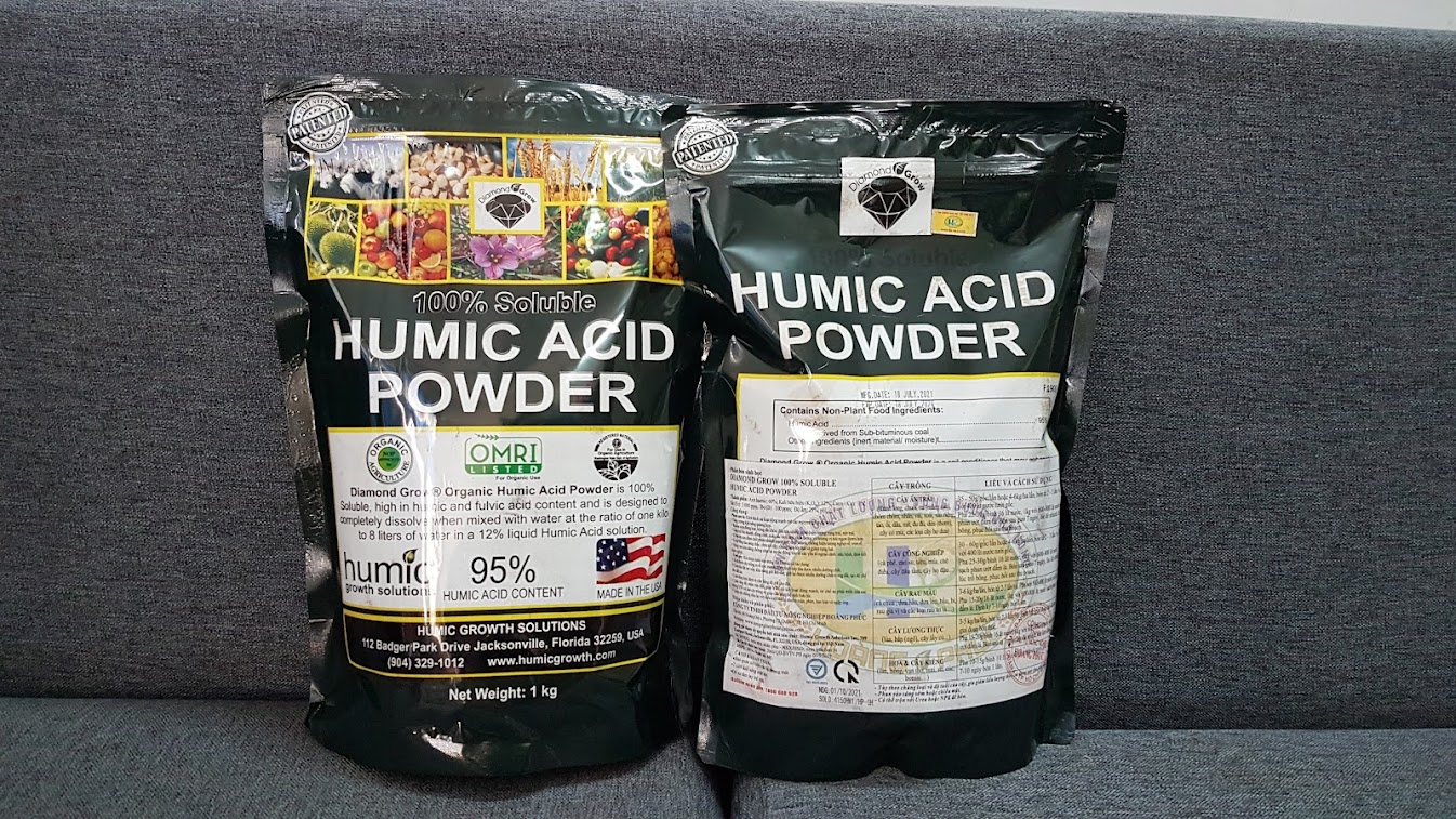 Humic Acid Powder Nhập Khẩu Mỹ Túi 1kg