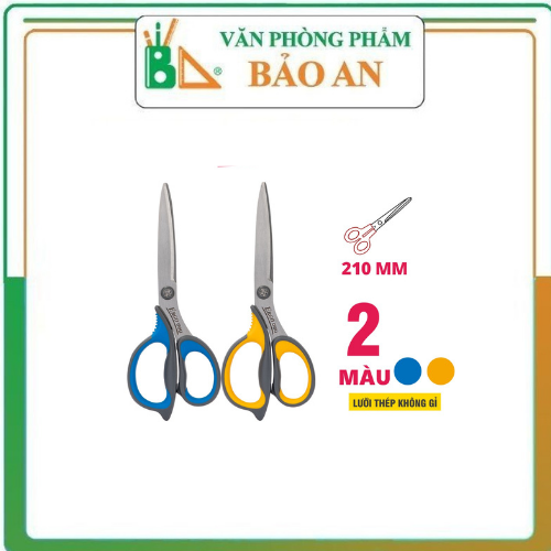 Kéo văn phòng 210mm Deli - Vàng/Xanh - 1 chiếc - E77760