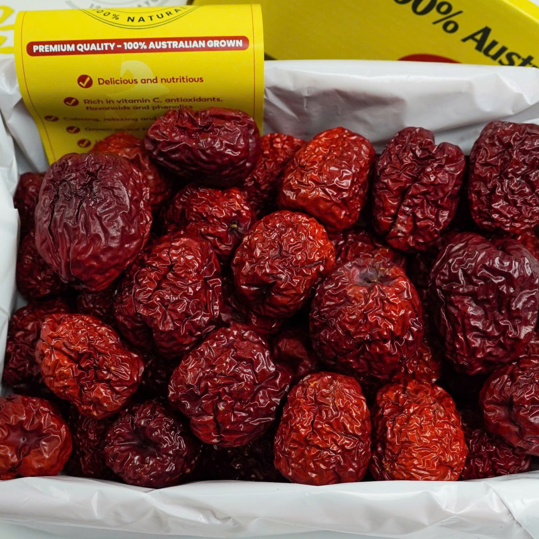 Táo đỏ khô Úc nhập khẩu cao cấp 500g - Jujube Australia 100%