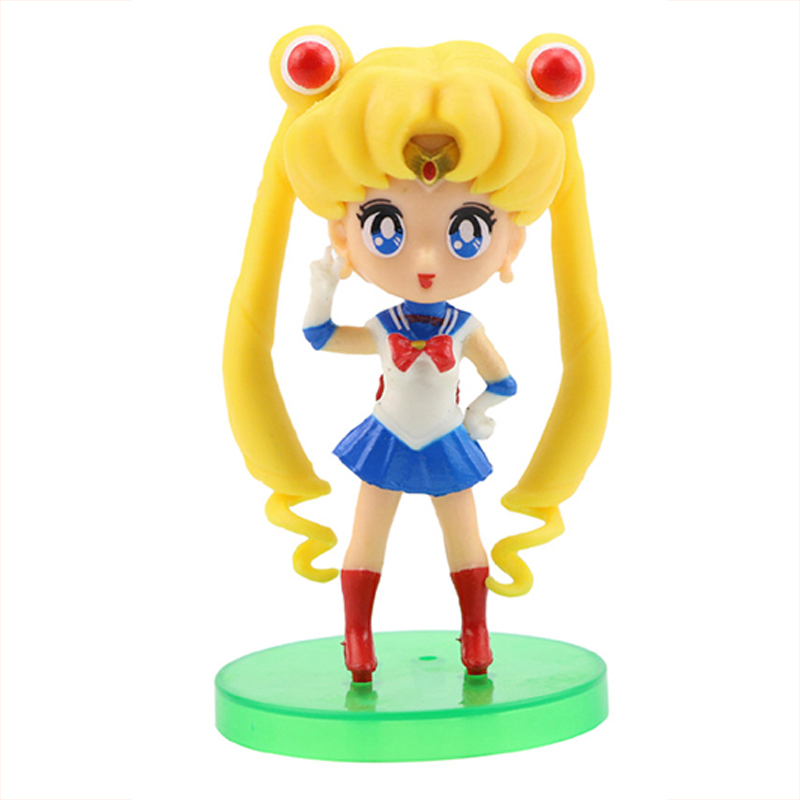 [HCM]Bộ 02 mô hình thủy thủ mặt trăng - Sailor Moon (Xanh đậm)