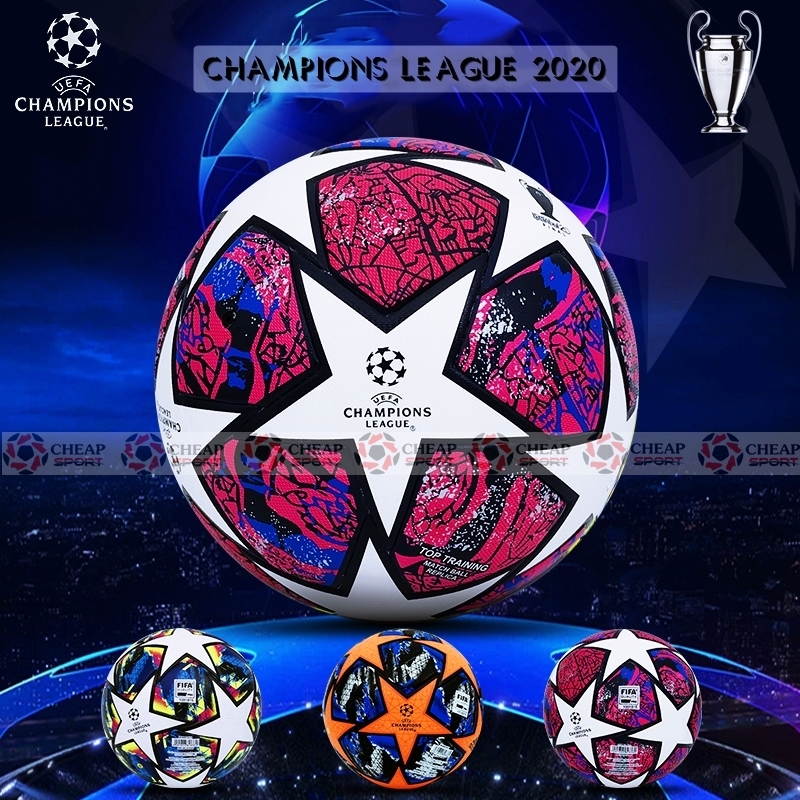 Quả Bóng Đá Champions League 2021 Size 4 5 Da PU Cao Cấp Phù Hợp Sân Cỏ Nhân Tạo Và Sân Cỏ Tự Nhiên (Bóng đúc cao cấp)