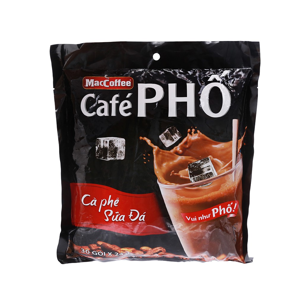 [HCM]Cafe Sữa Phố 1 bịch 30 gói x 24g