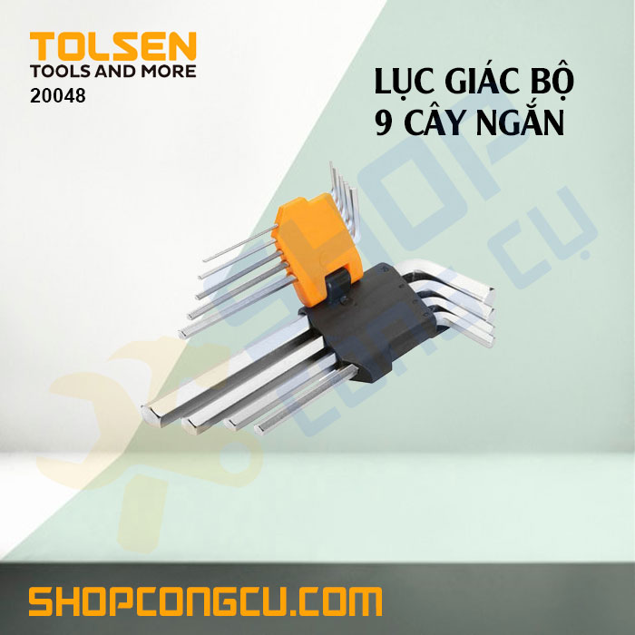 [HCM]Lục giác bộ 9 cây ngắn Tolsen 20048