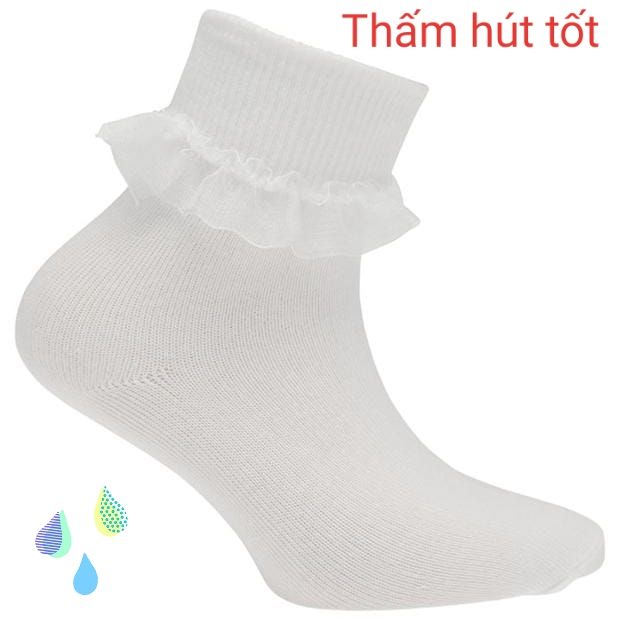 [HCM]Combo 03 đôi vớ ren trắng ( bé gái 8910 tuổi)