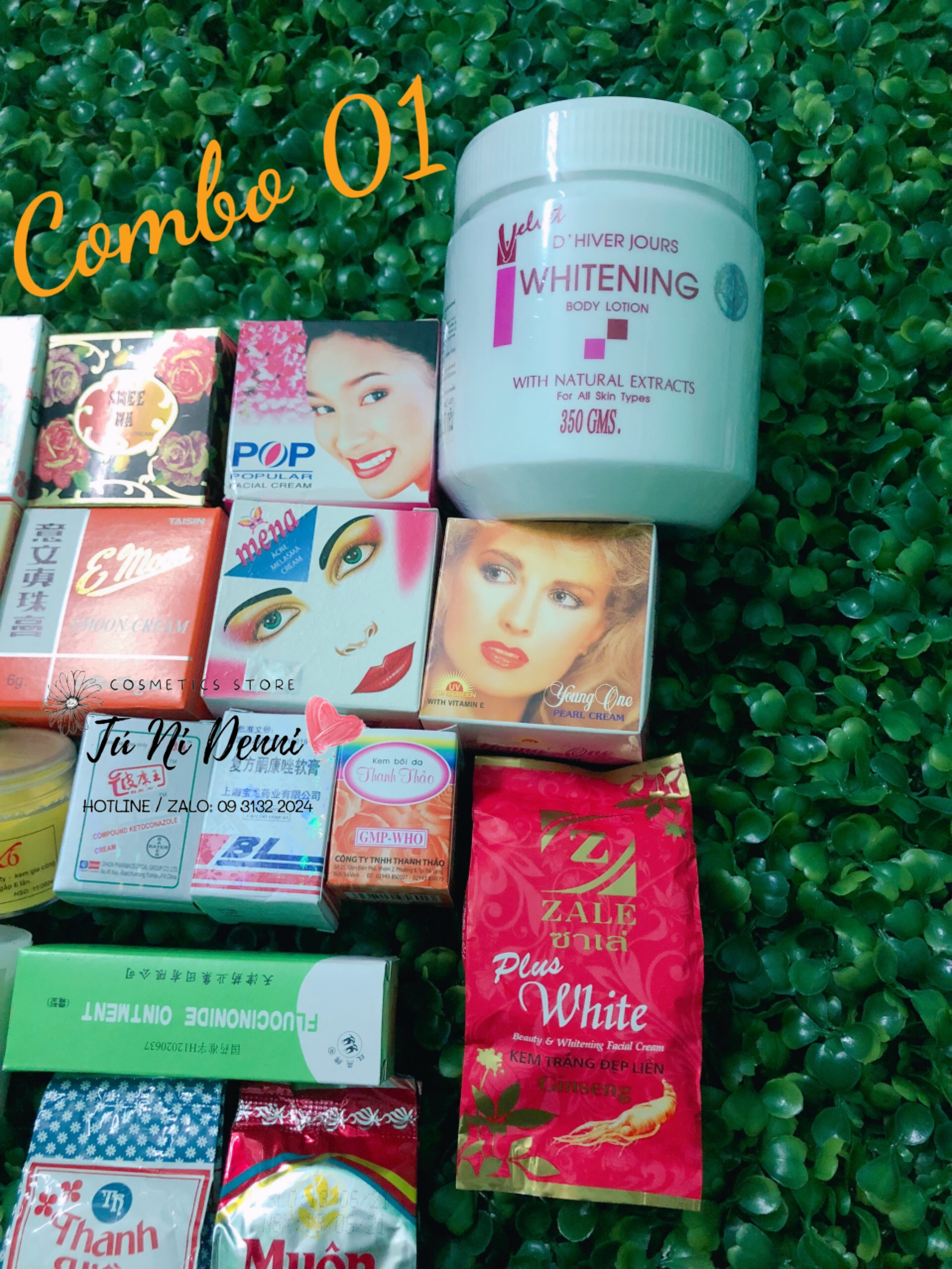 Combo công thức kem body trắng nhanh siêu rẻ