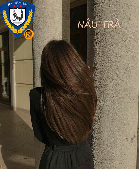 Thuốc nhuộm tóc màu Nâu Trà (kèm oxi và găng tay)
