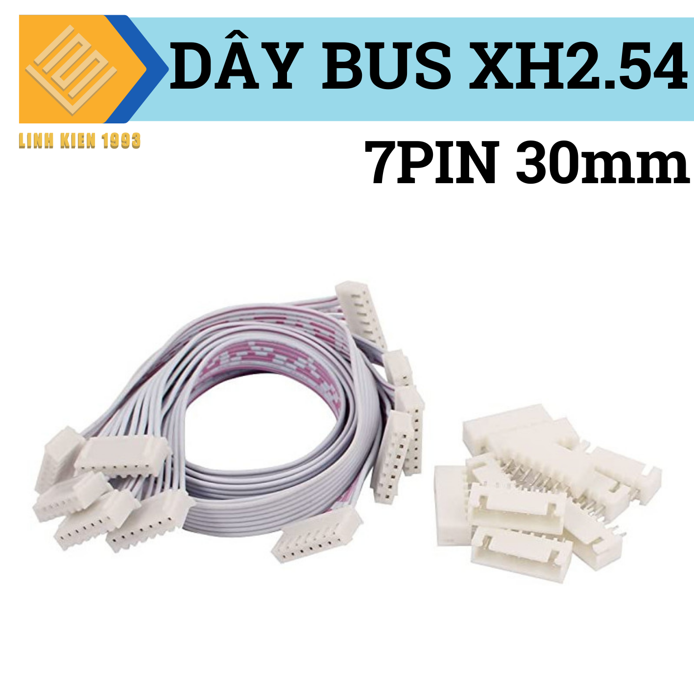 Dây bus 2p, 3p, 4p, 5p, 6p, 7p, 8p - xh2.54 30cm