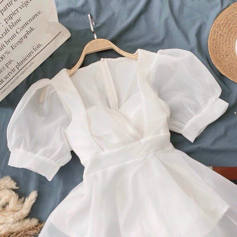 [HCM]Set áo voan tơ và quần for