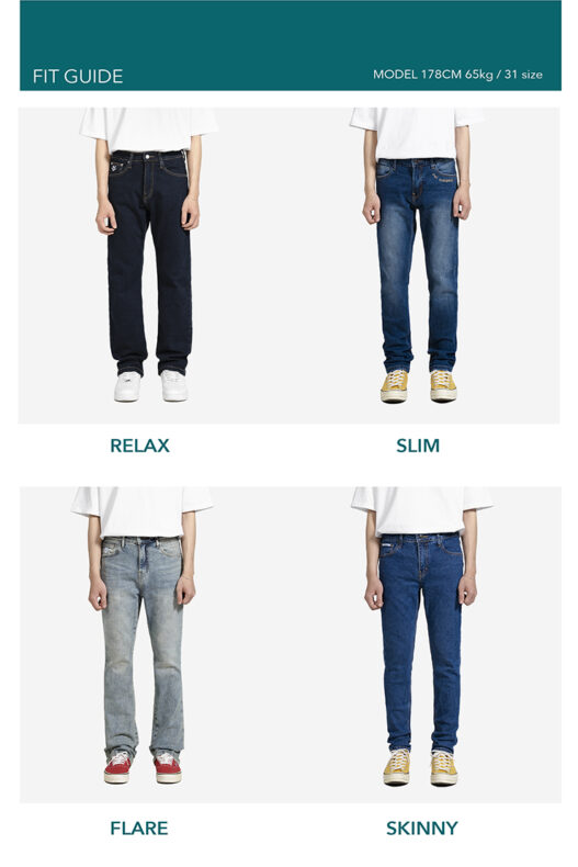 Quần jeans nam Owlbrand Slim Basic/Indigo