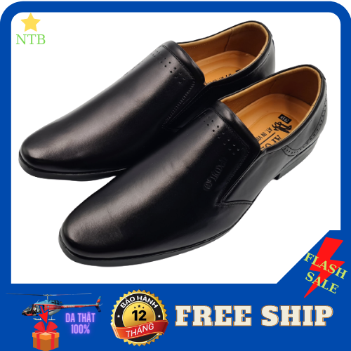 [HCM]GIÀY LƯỜI NAM DA BÒ THẬT 100% THỜI TRANG CAO CẤP