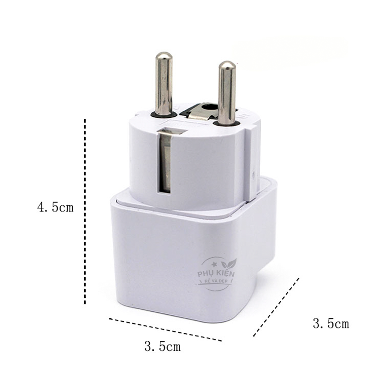 Ổ Cắm Chuyển Đổi AU/US/UK/EU sang DE Pháp Đức Hàn Quốc