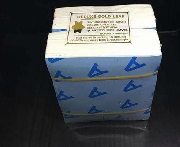 Lá vàng Nhật 9*9cm (Hộp 1000 lá)