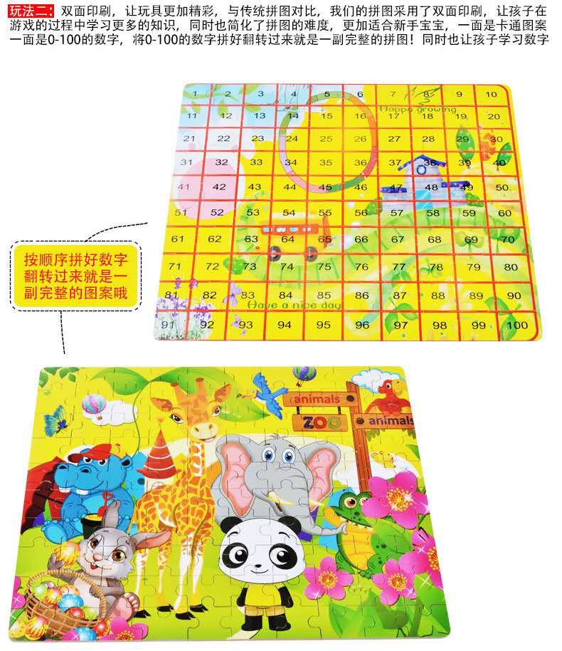 Bộ tranh ghép 100 mảnh hộp sắt