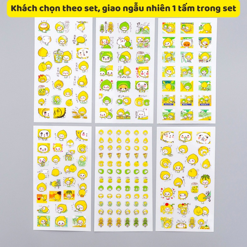 Sticker chống nước hình dán cute