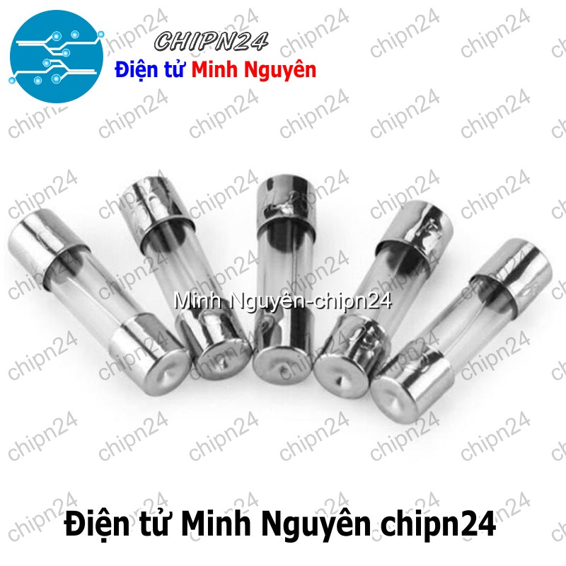 [10 cái] (K401) Cầu Chì Ống Thủy Tinh 5x20mm (1A/2A/3A/4A/5A/6A/7A/8A/10A/15A/20A/25A/30A 250V) - [Chọn Loại] - HHH.00005