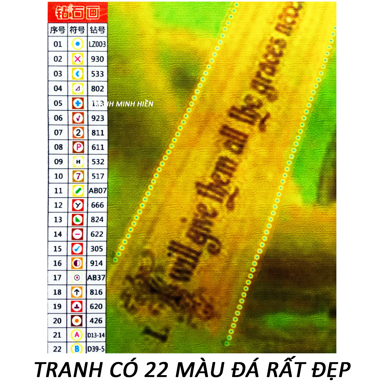Tranh Đính Đá Giá Rẻ - Đức Chúa Kitô Vua Dang Tay 08 (Kèm Quà Tặng) - Tranh Minh Hiền (TỰ ĐÍNH ĐÁ)