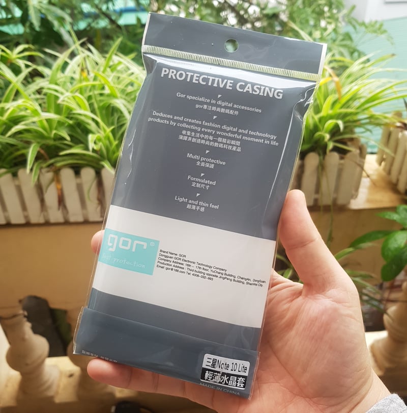 Ốp lưng silicon Gor cho Galaxy Note 10 Plus/ Note 10 Lite/ Note 20/ Note 20 Ultra - silicon TPU trong suốt
