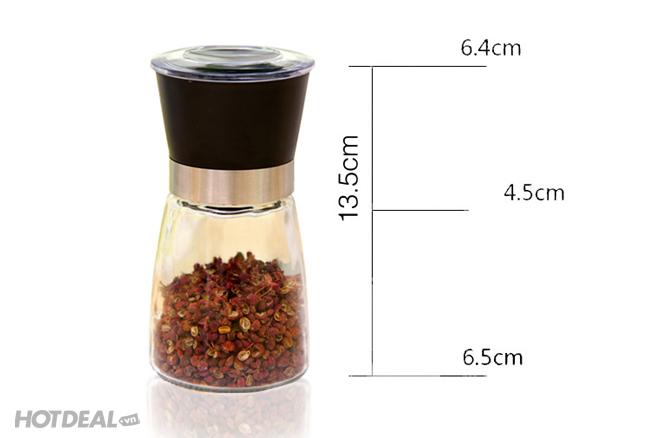 Dụng cụ xay hạt tiêu bằng thủy tinh