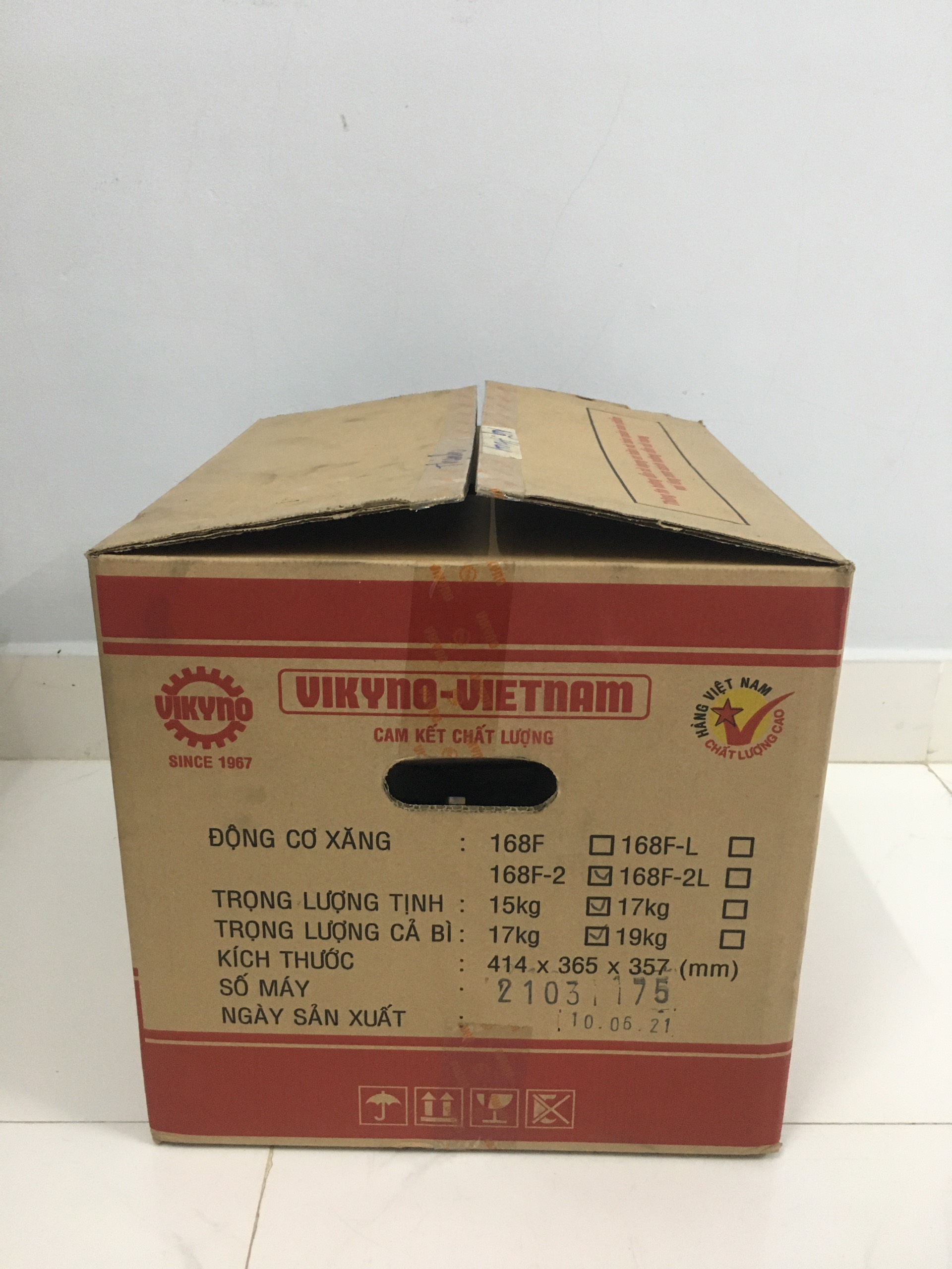 Động Cơ nổ máy xăng vikyno 168F2 6.5HP