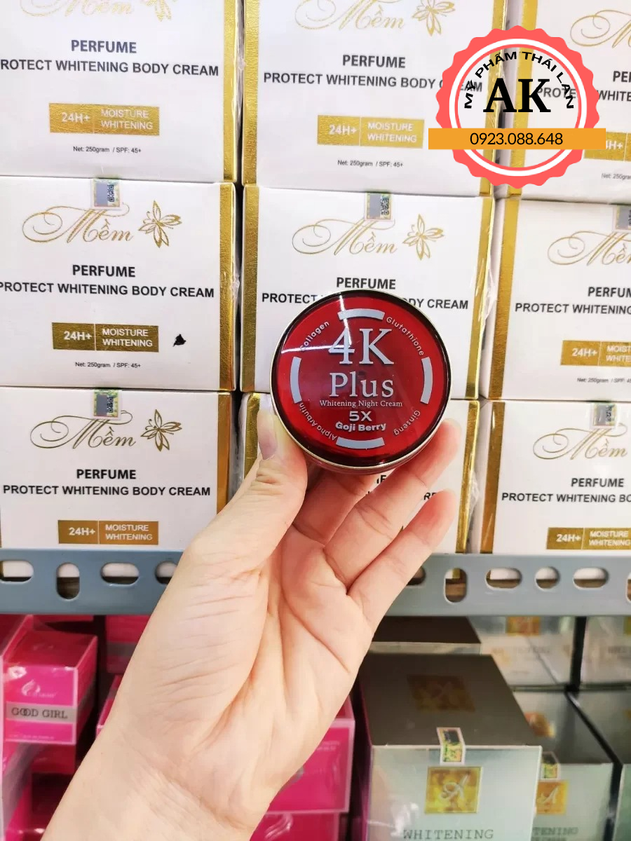 KEM 4K ĐỎ PLUS 5X GIẢM MỤN THÁI LAN 20GR [ CHÍNH HÃNG ]